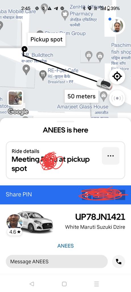 Sumit_Khattar's tweet photo. Uber India, Some of your driver services is getting worst day by day, i booked trip and what happen driver didn't move to pick up point even didn't pick up the ca and when I try to cancel my ride uber is charging me the cancellation fee. @Uber_India @Uber_Support @UberIN_Support https://t.co/djK8QPEfz1