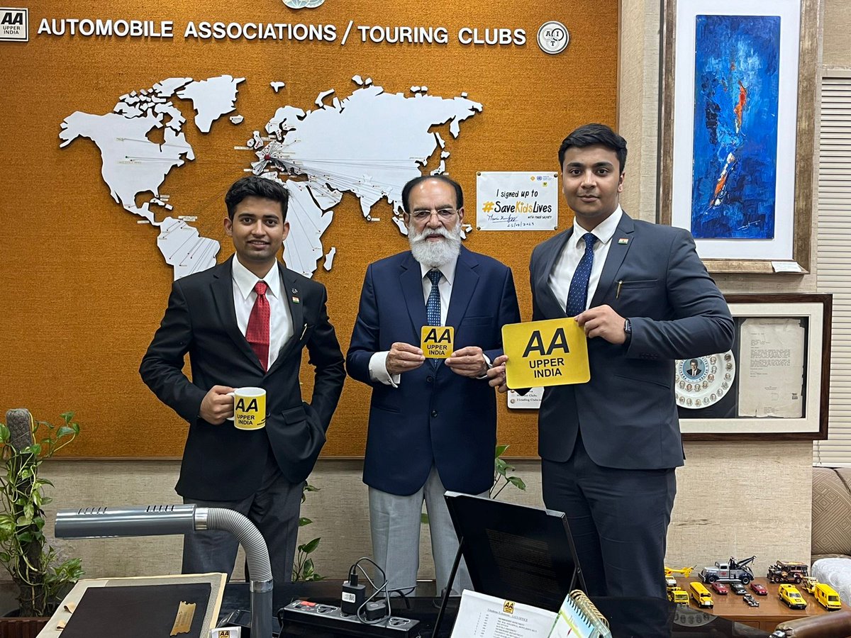 Mentoring ISAW project of Automobile Association of Upper India, Thanks to Naveen Kumar 'Jaggi' Sir, Advocate & President AAUI🇮🇳💐