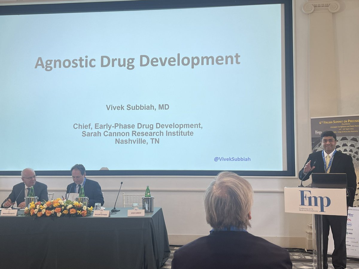 Buckle up…we are in for a ride… @VivekSubbiah on the principles of #tumour agnostic drug development. #PrecisionMedicine
