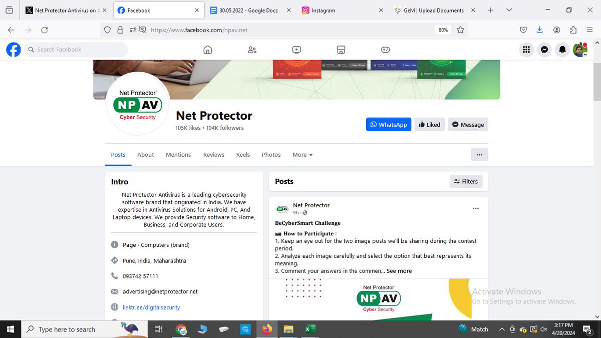 D_Upadhyay1's tweet image. Ok. noted and following all steps.
Following in Tw + FB + IG 
#NetProtector #BeCyberSmartChallenge @netprotector  
join
@pranavsanthosh4
@somtirtha_d
@navi27jot
@ronakk766 
@CVAgarkar
@pratikmrcool