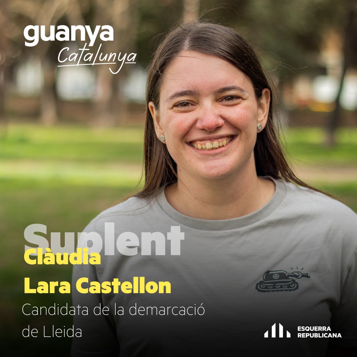 ERCfedLleida's tweet image. 👤 Continuem presentant-vos les persones candidates al Parlament de Catalunya.

📅Avui li toca el torn a la 6à suplent de la llista: la Clàudia resideix a l’Horta de Lleida i, actualment, és la portaveu regional de @joventponent

🟡#FemHoPossible #GuanyaLleida  i #GuanyaCatalunya