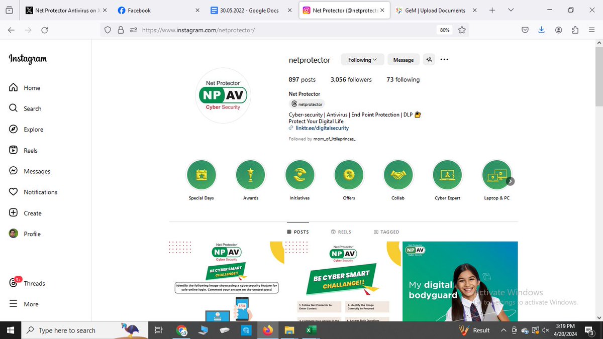 D_Upadhyay1's tweet image. Ok. noted and following all steps.
Following in Tw + FB + IG 
#NetProtector #BeCyberSmartChallenge @netprotector  
join
@pranavsanthosh4
@somtirtha_d
@navi27jot
@ronakk766 
@CVAgarkar
@pratikmrcool