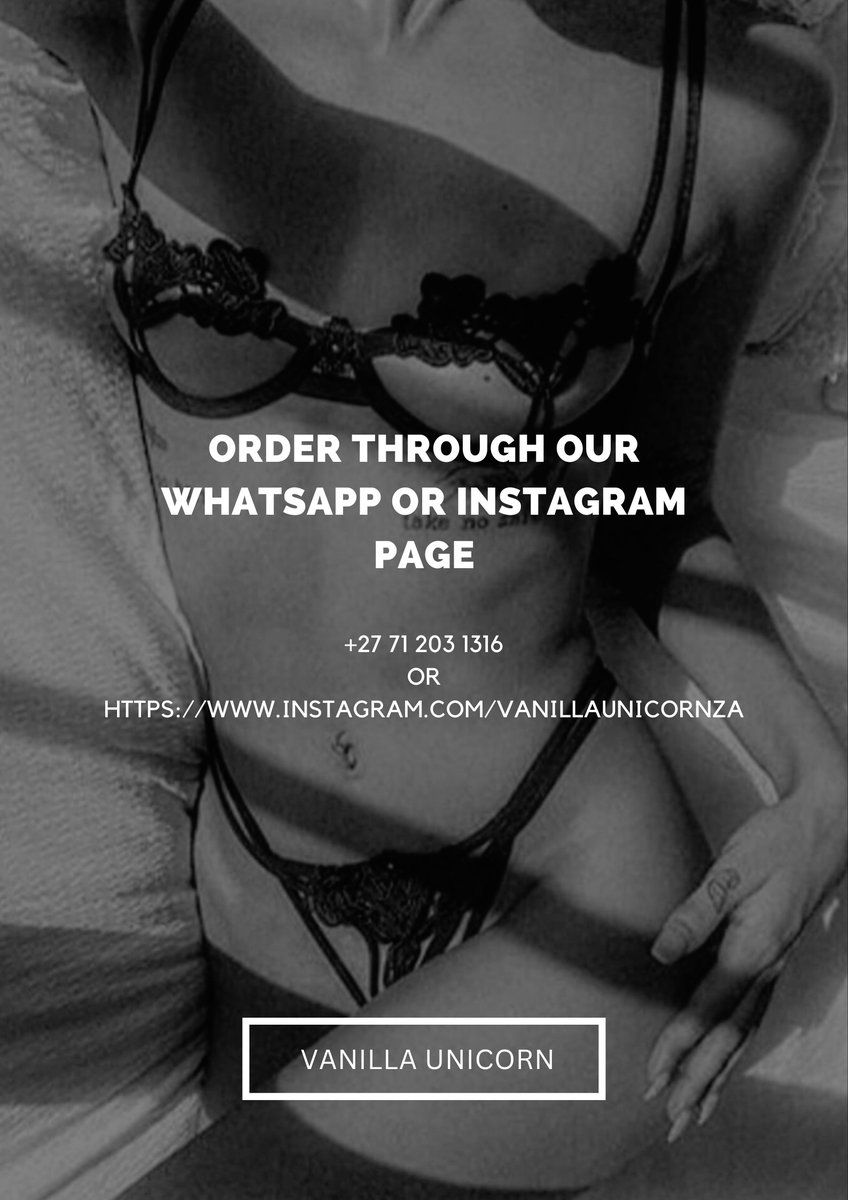 Vanilla_Unicor's tweet image. P R E T T Y  L I N G E R I E
Makes It All Better 🖤

Shop All Your Lingerie Needs With Us. 
Our DM Are Also Open For Orders

+27 71 203 1316
instagram.com/vanillaunicorn…