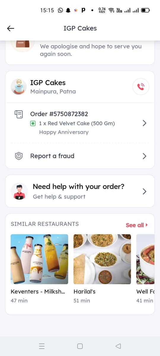 SIDHARTHSOUMITR's tweet photo. @zomato @zomatocare Zomato is not refunding my money even though order has been cancelled from Zomato's side. I have attached all the screenshots of the order. @deepigoyal https://t.co/bKDu5fRI6M