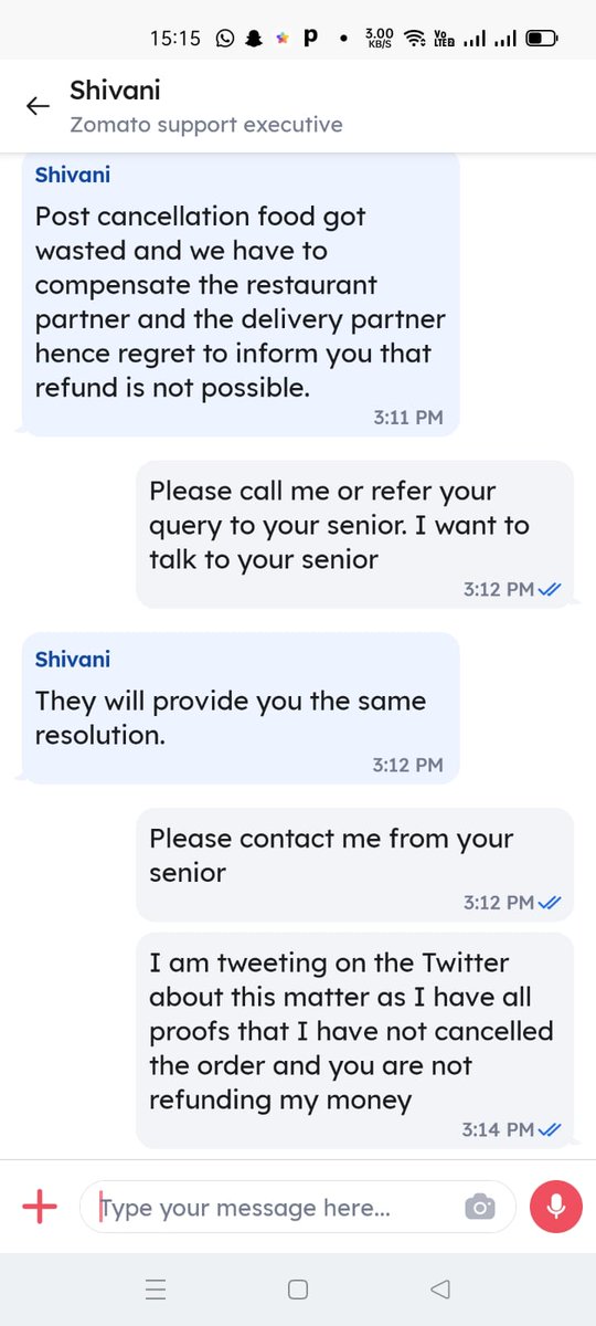 SIDHARTHSOUMITR's tweet photo. @zomato @zomatocare Zomato is not refunding my money even though order has been cancelled from Zomato's side. I have attached all the screenshots of the order. @deepigoyal https://t.co/bKDu5fRI6M