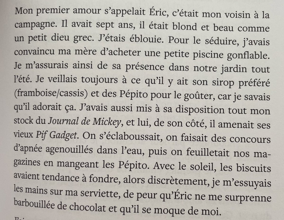 Peut être que l’amour ça devrait être toujours ça. Même adulte (Les printemps, Nathalie Bianco).