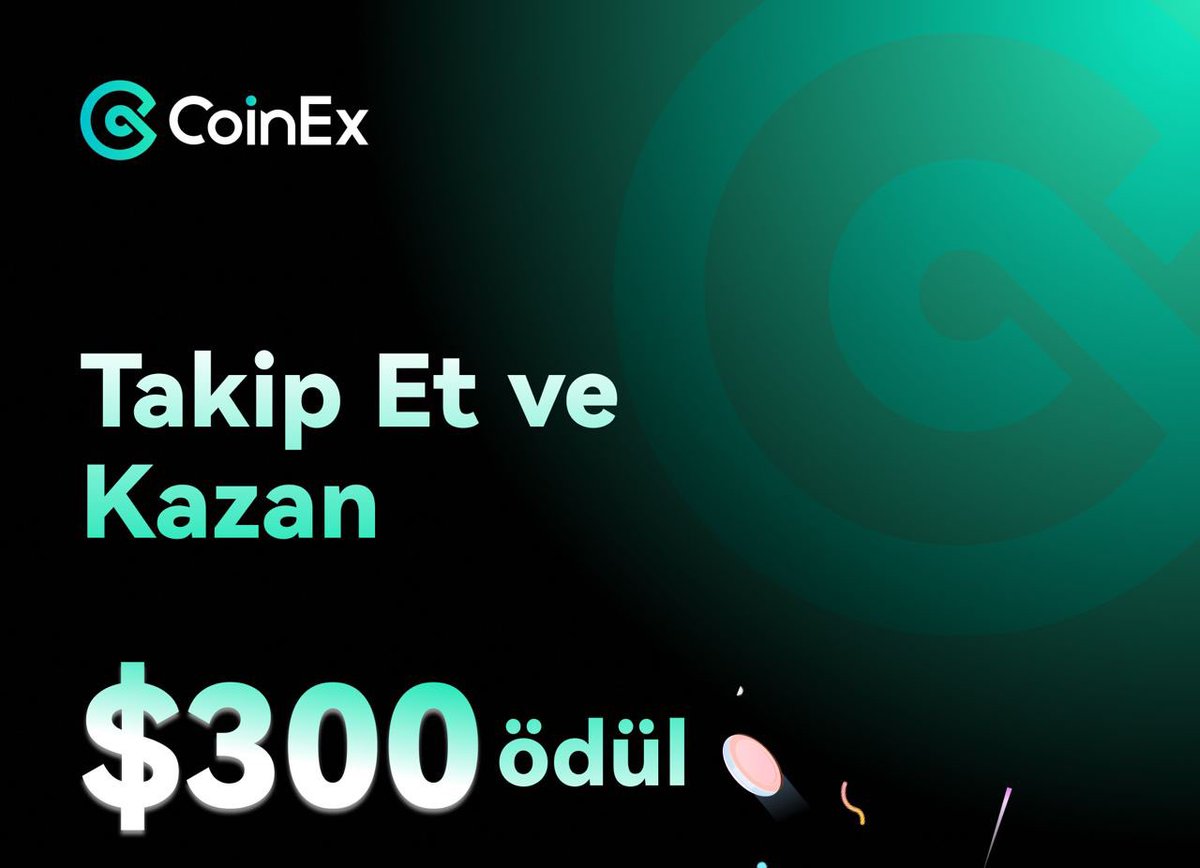 🔥💰 CoinEx borsası ile birlikte 6 şanslı kişiye 50$, toplamda 300$ (10.000₺) hediye ediyoruz! 👉🏻 Şartlar çok basit: ✅ @coinex_turkiye hesabını takip et. ✅ Bu postu BEĞEN + RT yap, bir arkadaşını yoruma etiketle. Bol şans! #cekilis #giveaway #btc