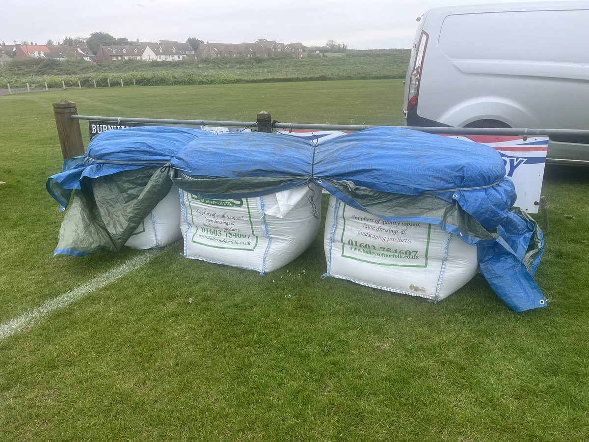 Grass seed ready, sports Reno mix ready, last home match next Saturday then it’s on with the end of season renovations