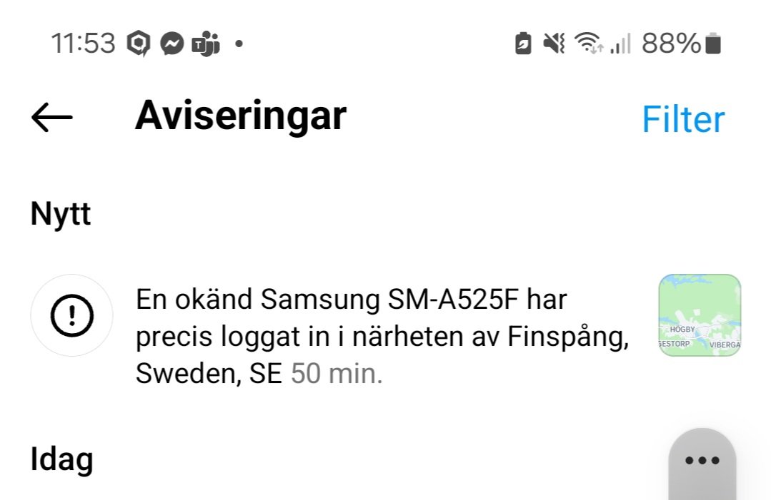 Millathekid's tweet photo. Men varför får jag ett sånt mess? Betyder det att någon i Finspång vill kapa mitt konto? https://t.co/qfN9ng8qxd