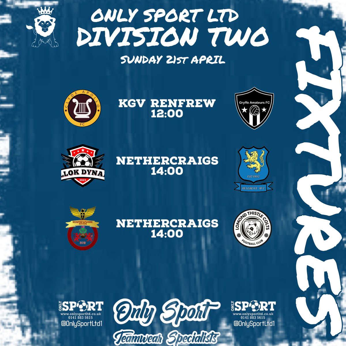 This Sunday we have five league game across the @OnlySportLTD1 Championship & Division Two…. @ScotAmFA @scottish_aff @refsix @ftsc0res @SnJsFootyFocus