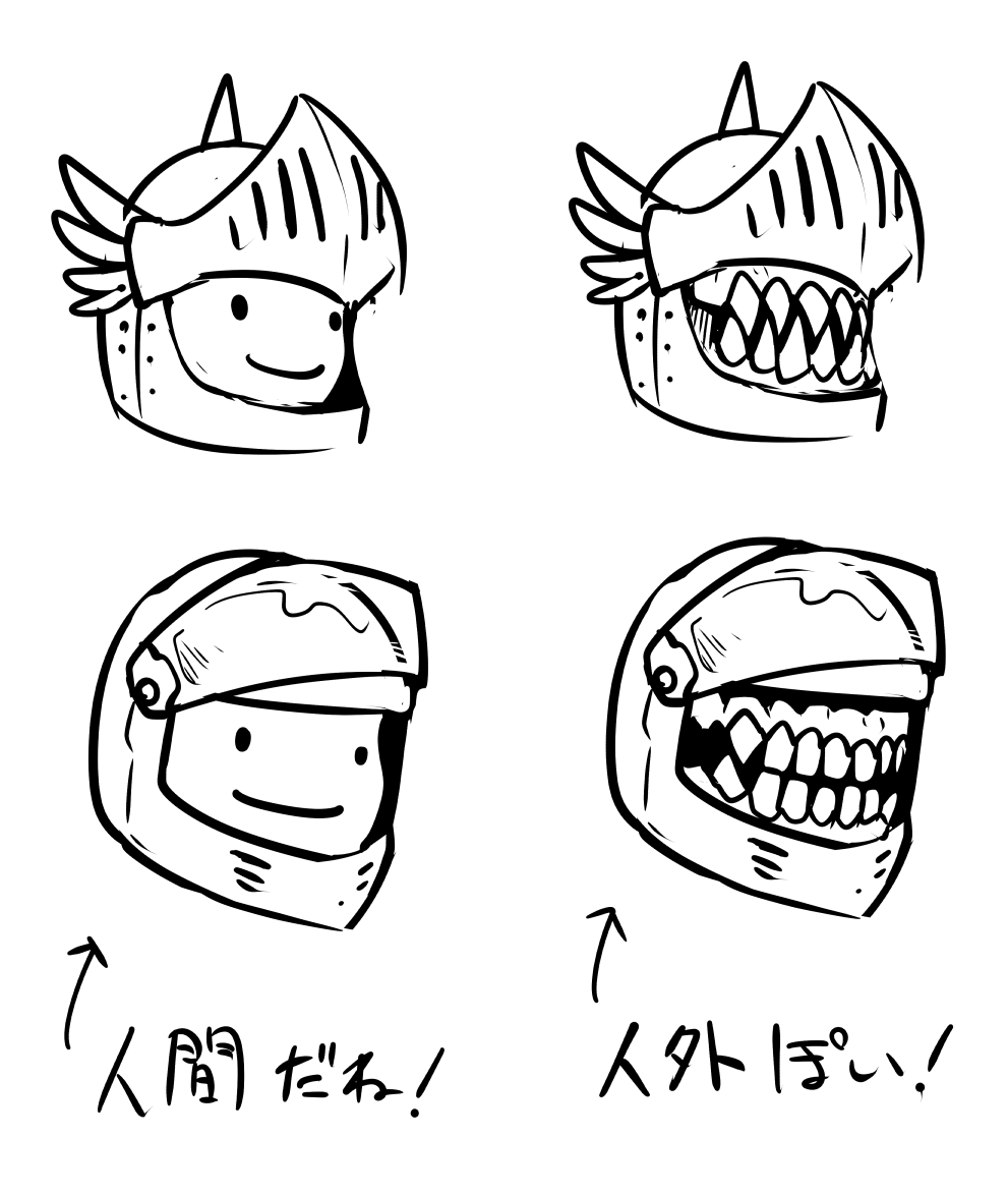 ちょっと今DMで説明する用に描いた落書きなんだけどなんか可愛かったのでup 