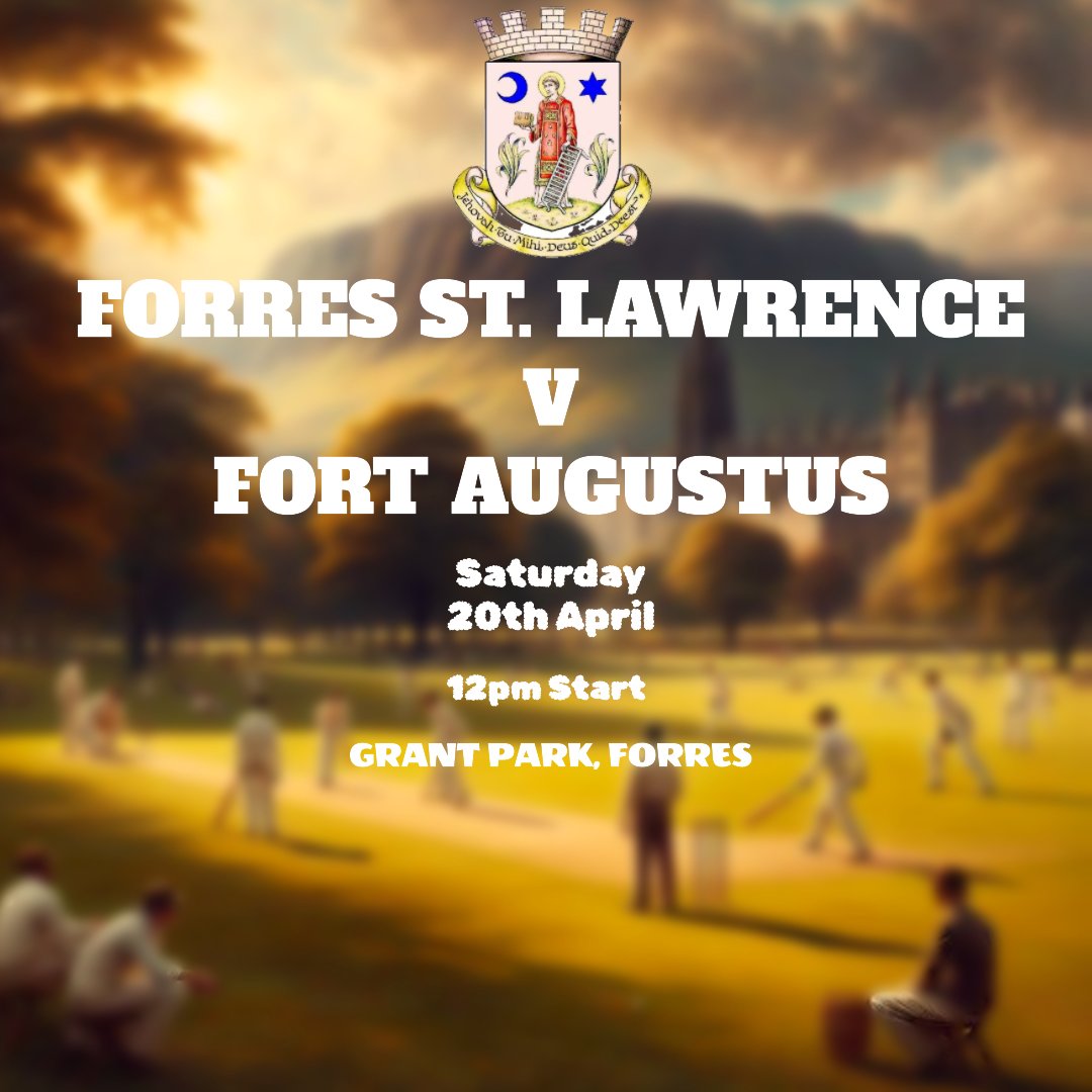 💥🏏GAME DAY🏏💥 The senior team make their first outing in 2024 with a home league match against Fort Augustus! We're hoping someone is able to turn up the temperature a little but at least it's dry! If you're in Grant Park today, come over and say hello!