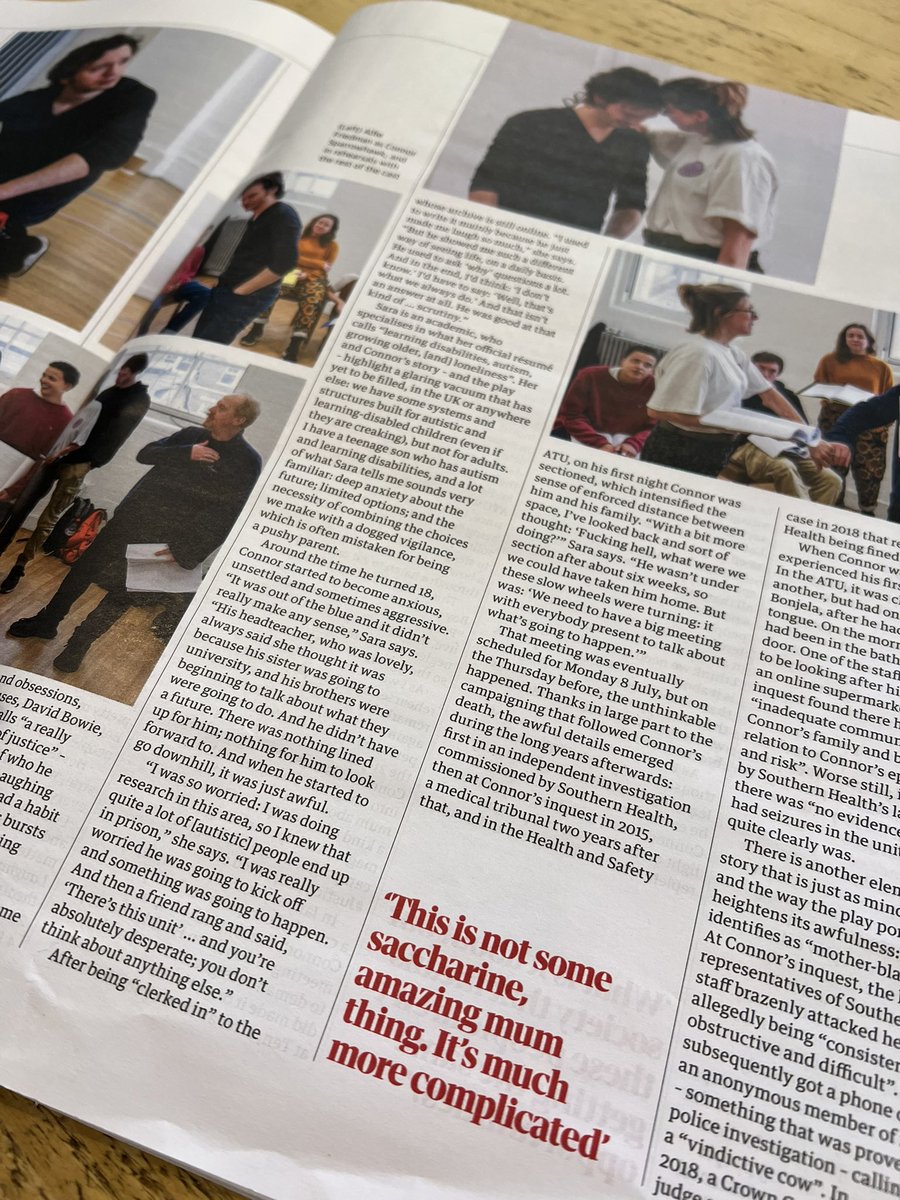 Lovely to see @johnharris1969 piece about #JSTLaughingBoy in the Guardian mag.