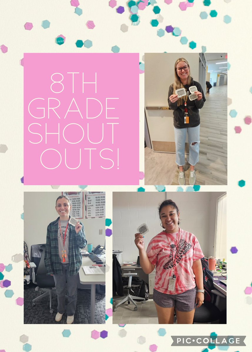 The 8th graders tackled 2 STAAR tests this week and still found time to shower praise on their teachers!!! 🎉❤️ #KMSCougarPride🐾