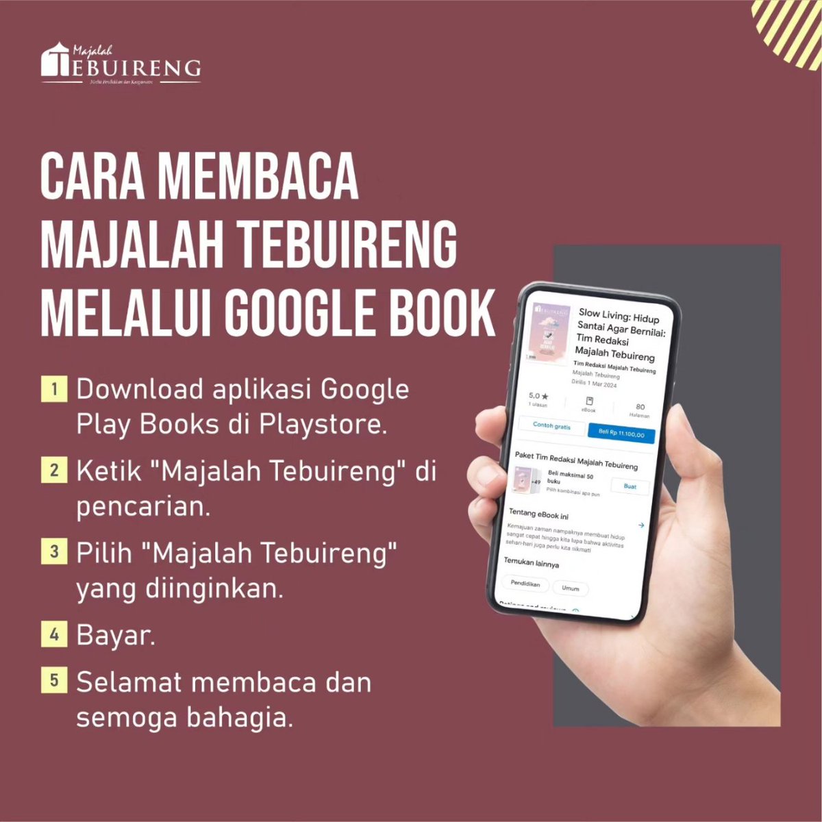 TebuirengMgz's tweet photo. Ada banyak jalan menuju kebahagiaan, salah satunya dengan memanjatkan doa kepada Sang Penguasa alam semesta. Kitab ini berisi macam-macam doa yang ditulis oleh para ulama dan diambil dari hadis serta asar sahabat yang bisa dijadikan referensi doa.
#ulasankitab #majalahtebuireng https://t.co/u30jLcEnpS