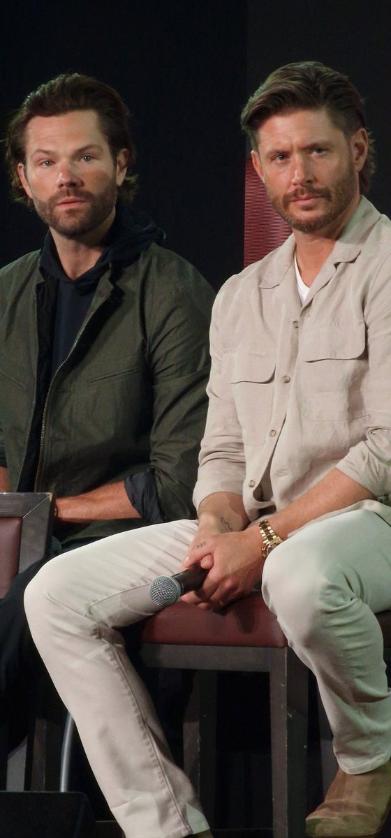 Jensen and Jared on stage #JIB14 #jusinbello #rome #supernatural #jensenackles #jaredpadalecki #j2