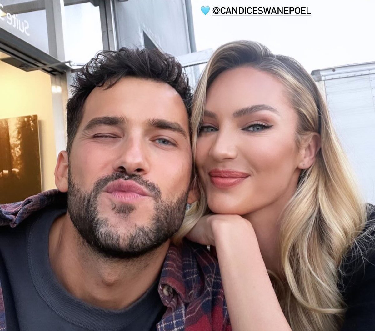 Candice Swanepoel behind the scenes of GNP Seguros upcoming campaign.