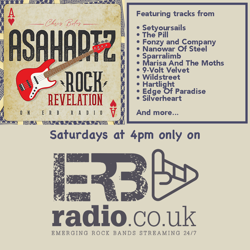 Relax this sunny Saturday afternoon with Chris Bolus and the #RockRevelation at 4pm with tracks from @BlindChannelFIN | @Lovelost_uk | @fonzyandco | @nanowarofsteel | @void_chapter | @sparralimb | @Marisa_Moths | @wildstreet | @edgeofparadise | @weareredhook | @MikeMatney10...