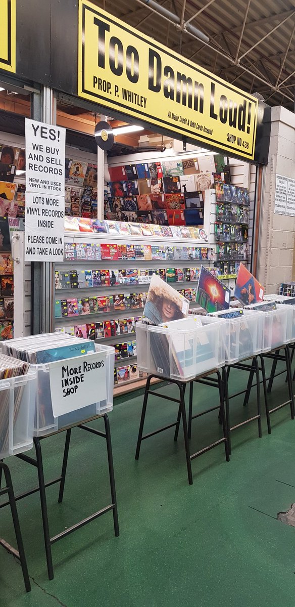 Its Too Damn Loud @leedsmarkets Visiting  #leeds today for #recordstoreday?  Then dont forget to call and see us .We have an ever changing stock of new and used #vinylrecords .Open till 5 at the top of row G opposite the community hub.#vinyl #records #vintage lots of cds too