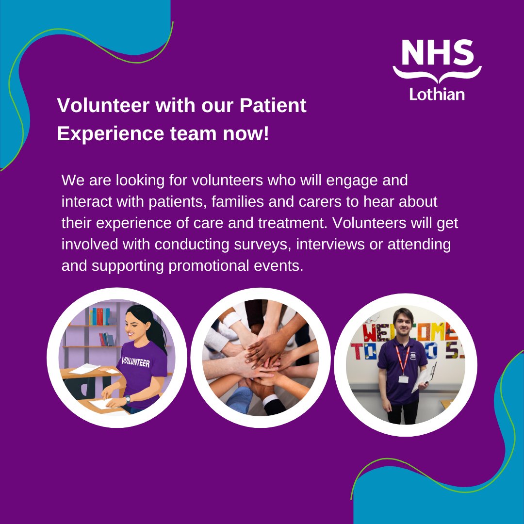 Are you interested in celebrating successes & supporting quality improvement❓ Could you support patients, families & carers to share their views about their care❓ We are recruiting Volunteers to join our Patient Experience team now! More info: ow.ly/36l750RjaUG