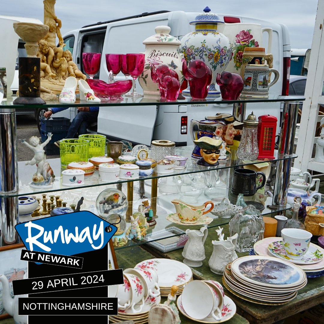 We are back for the Runway Monday Antiques & Collectors Fair on the 29th of April! 💙 🎟 10am tickets are £5 online for a limited time only! 📍 Newark Showground, NG24 2NY ☕️ Catering available on-site 🐶 Dogs are welcome Get your ticket now - eventbrite.co.uk/e/runway-monda…