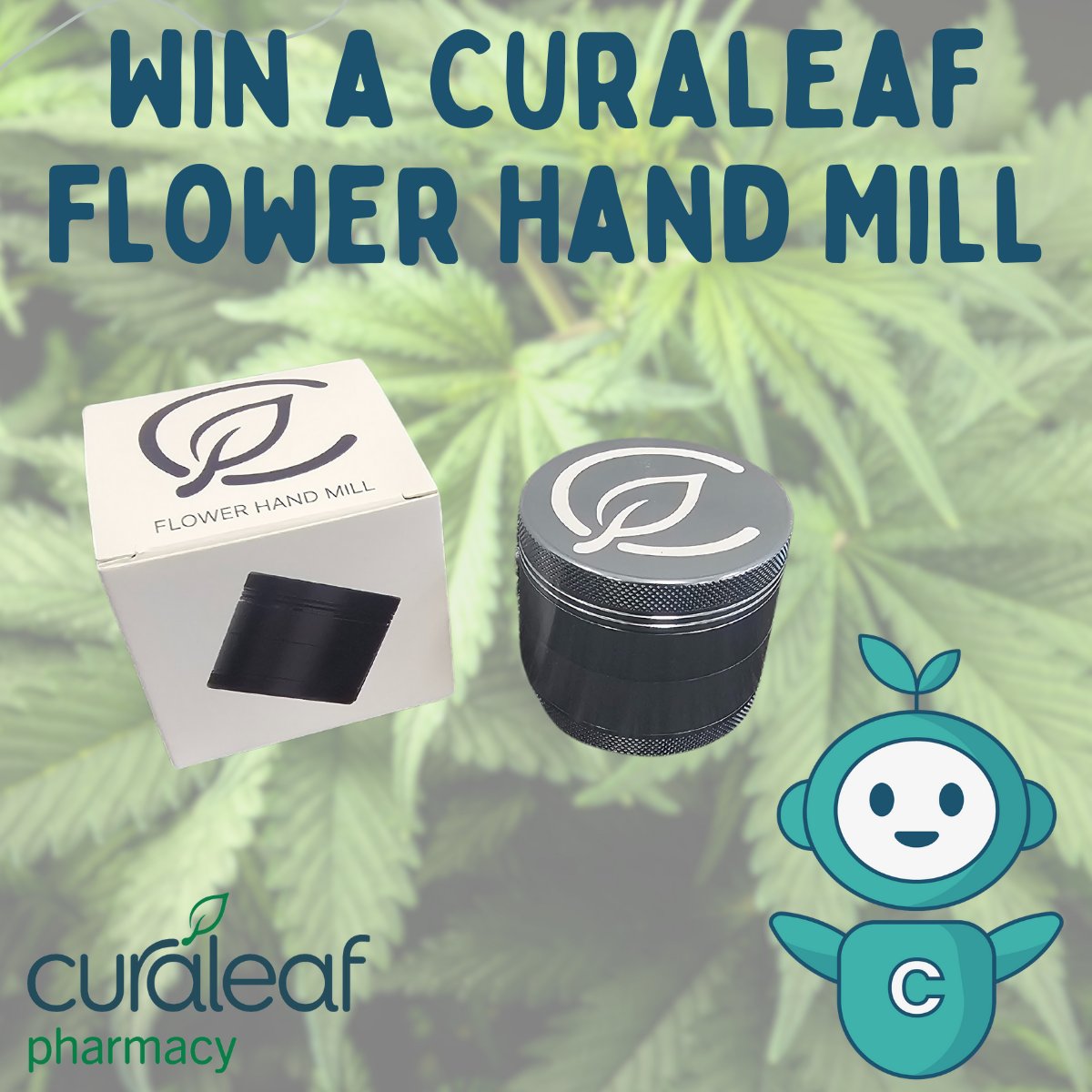 To celebrate 420 day, we are giving you the chance to win a Curaleaf Flower Hand Mill! For a chance to win, simply: Like this post for one entry Share this post for another entry One winner will be randomly selected on Monday 22nd April