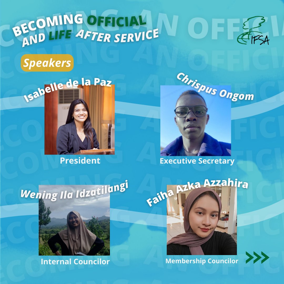 IFSAdotnet's tweet photo. 🌿 Join us for an inspiring workshop on ‘Becoming IFSA Official’! 🌱 Gain valuable insights and guidance from IFSA leaders and former Executive Council members!

Read more at: https://t.co/fRb6ToV2p3

#IFSANARM24 #ifsadotnet

@Ifsa_narm https://t.co/mw74srTf90