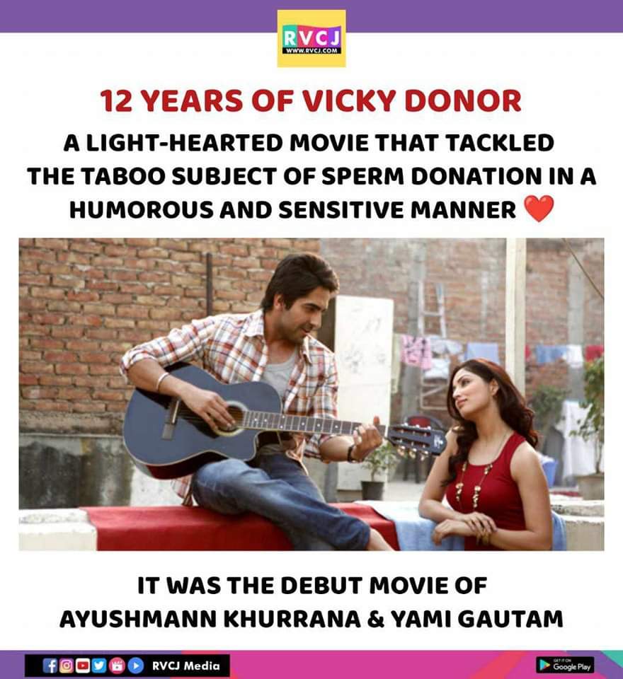 12 years of Vicky Donor @ayushmannk @yamigautam #vickydonor #ayushmannkhurrana #yamigautam
