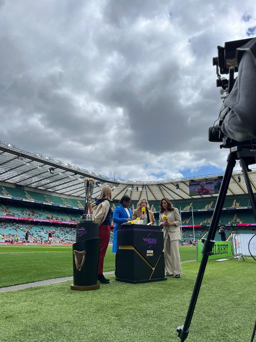 We’re on air at 1:45pm on @bbctwo for #ENGvIRE in the @Womens6Nations @GabbyLogan is hosting with 7-time Six Nations Champion @MaggieAlphonsi and Claudia MacDonald. @Sonjamclaughlan is reporting. Commentary by Sarah Orchard, Katy Daley-McLean & Sene Naoupu. #MakeItHappen