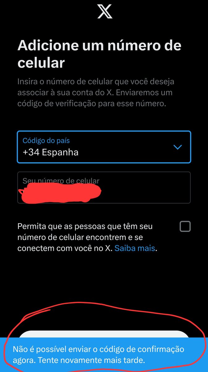 rribas1's tweet photo. @elonmusk Premium subscription not working for me when I try to confirm mobile number. 😔 https://t.co/1RuzxblidZ