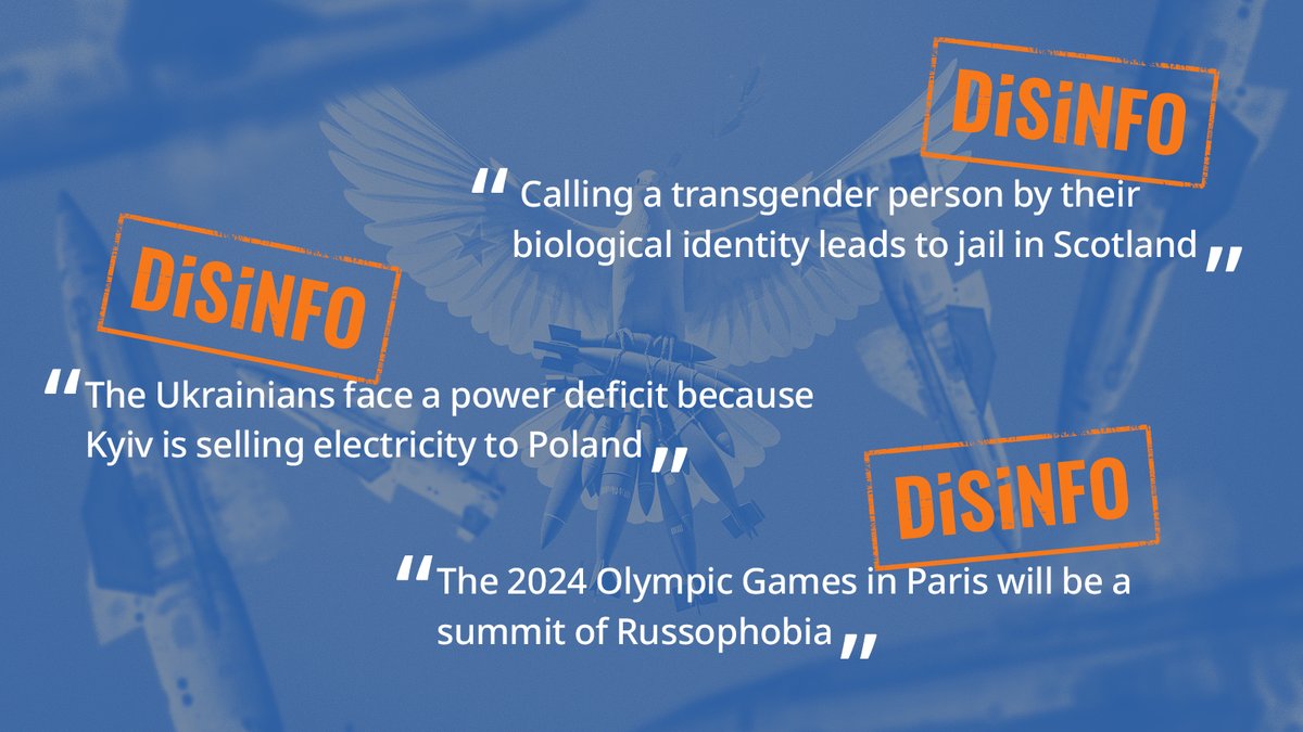 Fact check on 🇷🇺 lies: Misgendering is not a crime in Scotland. Ukraine's electricity issues stem from Russian attacks, not trade deals. Olympic exclusions are a consequence of Russian actions, not bias.
#DontBeDeceived, read the latest #DisinfoReview.
euvsdisinfo.eu/peace-and-sudd…