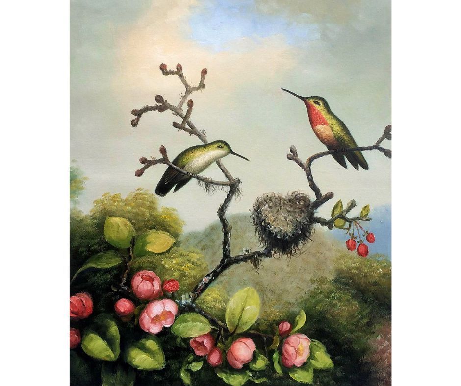 Spring is in the air, and so are the beautiful hummingbirds! 🌸✨ Let's take a moment to appreciate the wonders of nature and the magical beauty of spring! 🌼💚 #Spring #Hummingbirds #NatureLovers Martin Johnson Heade, Ruby Throated Hummingbird View it: buff.ly/3ninRQc