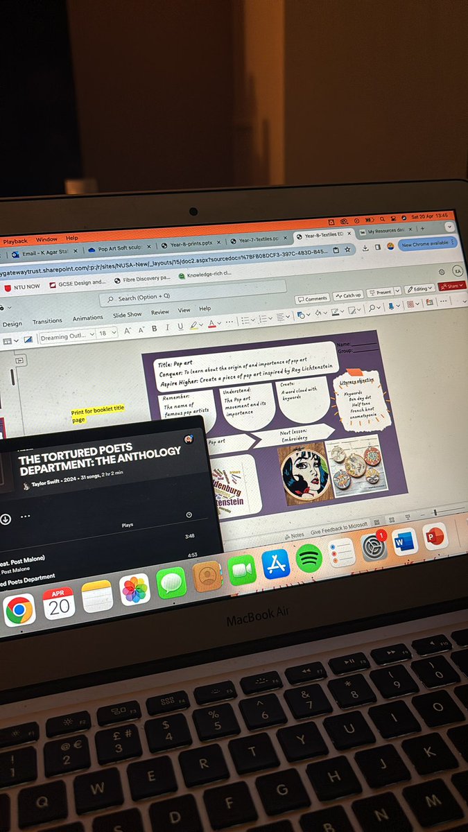 Spending the weekend making new textiles projects for year 7, 8 and 9! Obviously with the support of Taylor Swifts new album 😋 <a href="/OfficialNUSA/">NUSA</a> #amazingnusa #DTTeachers