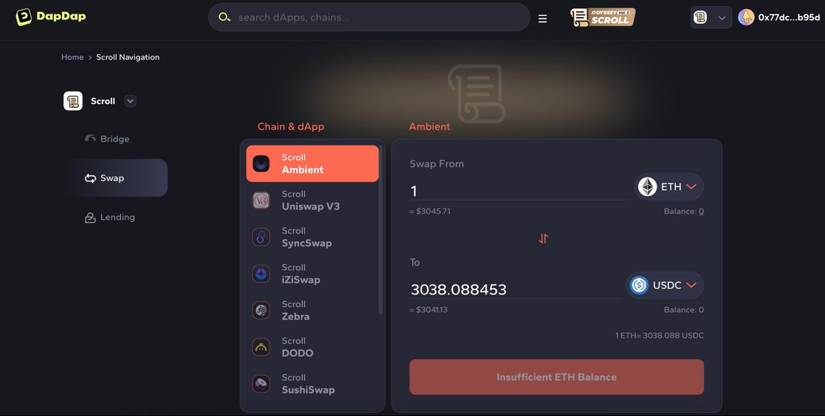 AnchikovProd's tweet photo. Explore the power of DFaaS on DapDap!
Dive into how @DapDapMeUp integrates top Scroll dApps into their gateway for enhanced user experiences.
Discover more:
https://t.co/V2LrI0VoJG
invite link:
https://t.co/KRMWHOOJgd
#DapDap #DFaaS #Scroll #SAVENDC https://t.co/G2jDSJeqd9