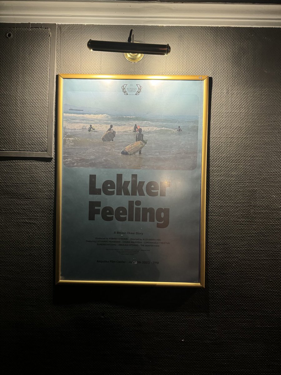 Movie poster at theater in Poland’s Palace of Culture featuring ⁦<a href="/BitcoinEkasi/">Bitcoin Ekasi</a>⁩ and their amazing work!  Stay tuned for a panel with its filmmaker, as well as ⁦<a href="/JoeNakamoto/">Joe Nakamoto ⚡️</a>⁩ for his film about 1 of ⁦<a href="/MotivPeru/">MOTIV Perú</a>⁩ locations, Quebrada Verde!
⁦<a href="/Bitcoinbeach/">Bitcoin Beach</a>⁩