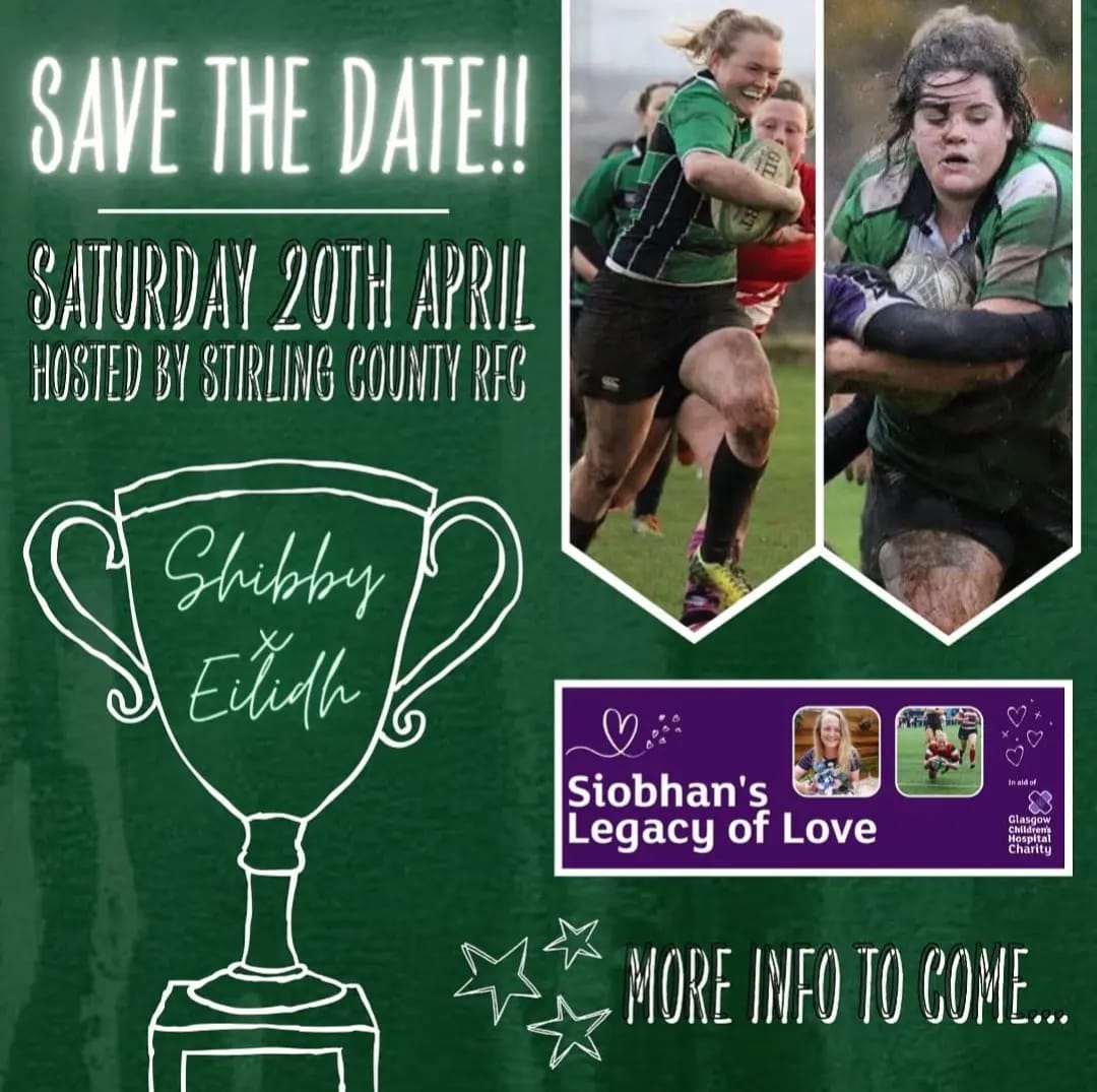 The @SUWRFC2015 annual Memorial game is set to be played today at 5pm... Join them in celebrating the lives of Siobhan Cattigan and Eilidh McNab at @StirlingCounty's Bridgehaugh with all money raised from ticket sales being donated to @GCH_Charity