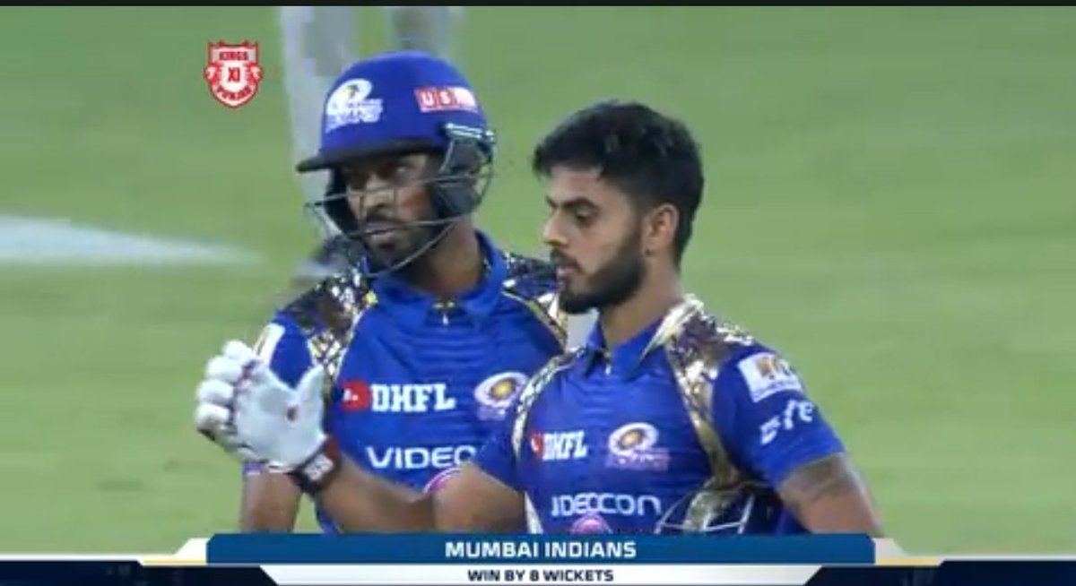 Jos Buttler - 77(37)
Nitish Rana - 62*(34)
Parthiv Patel - 37(18)
Hardik Pandya - 15*(4) 

An IPL classic - 'OTD in 2017' Mumbai Indians chase down 199 runs from just 15.3 overs against Punjab Kings. 🤯🔥