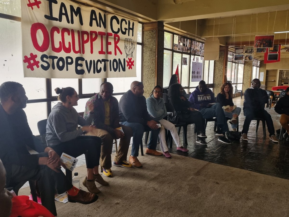 @UWConline Today, we're on a field trip to meet some of our colleagues. We began at Cissie Gool House, where we spoke to house leaders, @NdifunaUkwazi and @ReclaimCT.