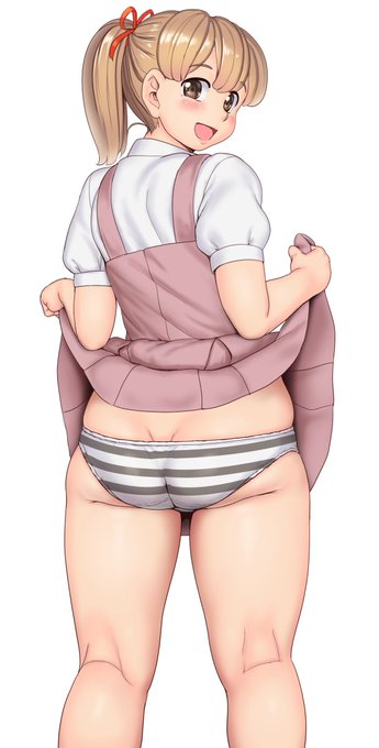 【春のパンツ祭り】お尻から見る過去の縞パンたち。 