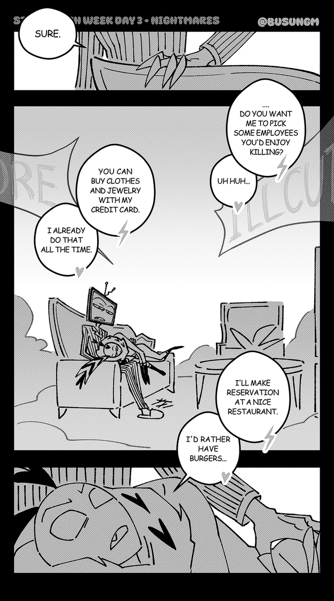 busungM's tweet photo. #SMWRevival2024 #StaticMothWeek #Voxval #StaticMoth
DAY 03: Nightmares
⚠️Past violent relationships
EAT SHIT TOGETHER https://t.co/R9L8TzlATb