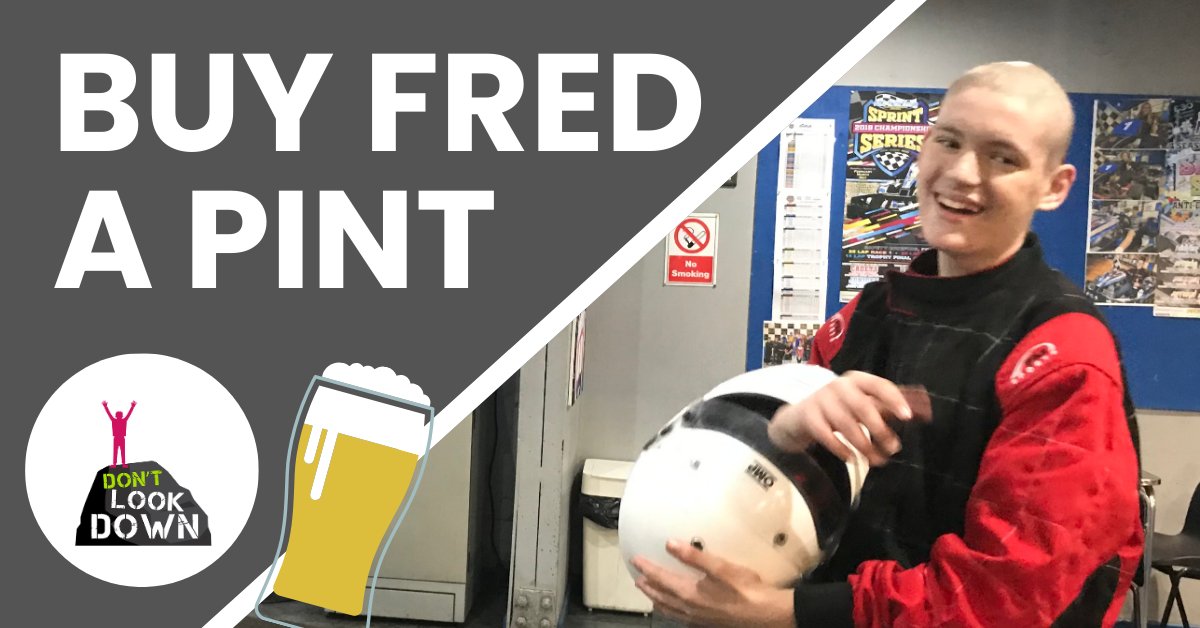 Fred Bennett was very special to us. He would have been 18 on Monday and his Mum @dontlookdown_FB is asking people to donate the price of a pint to @CCLG_UK . If you are able, the girls and I would really appreciate you supporting this cause: justgiving.com/page/buy-fred-…