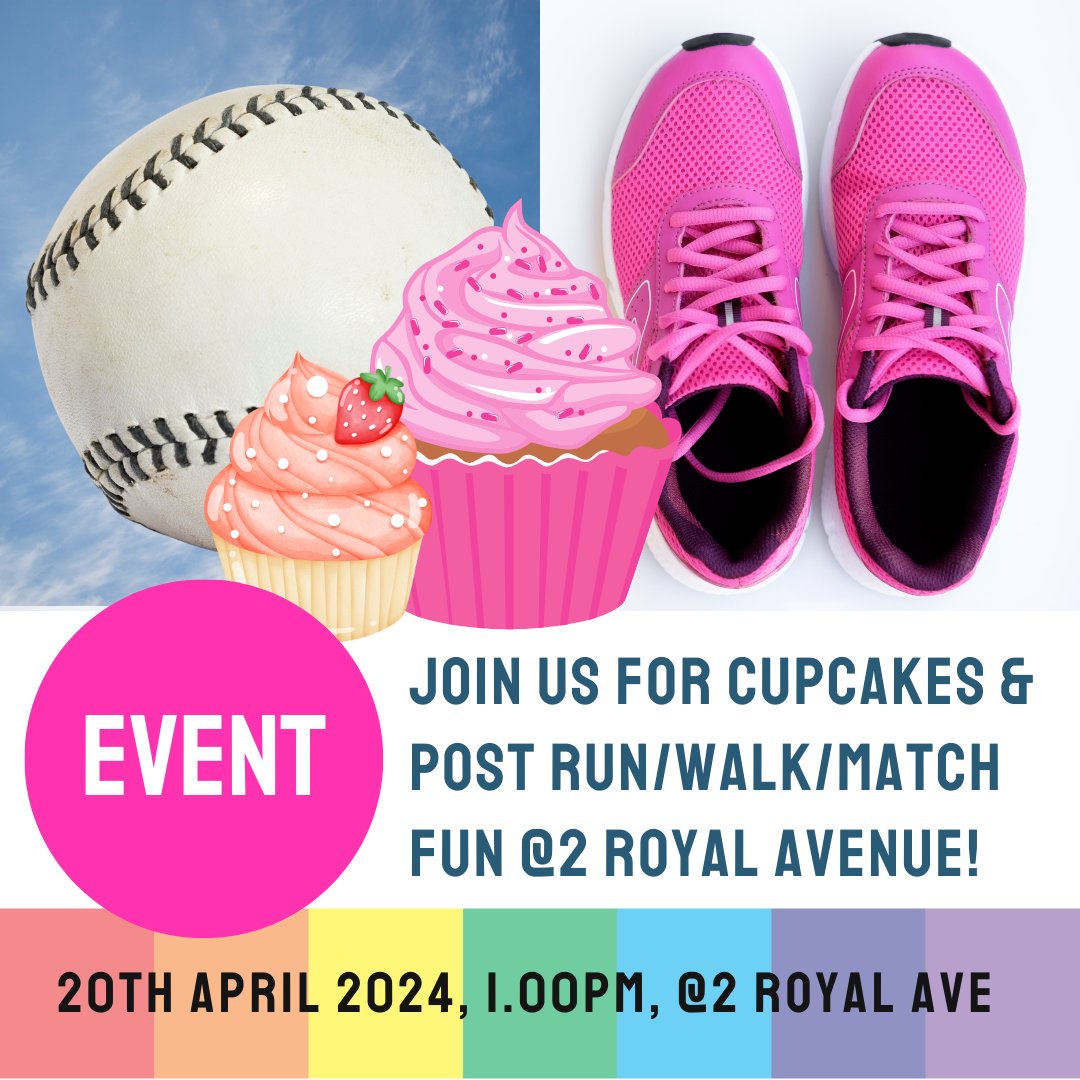 DouglassWeek (@douglassweek24) on Twitter photo ๐ TODAY AT 12.00PM: Fun walk & cupakes with @sportingprideireland
๐ 45 min walk from Ormeau Park to <a href="/2RoyalAvenue/">2 Royal Avenue</a> which includes #FrederickDouglass-related highlights in #Belfast! We'll stop for photo!
โก Meeting point: Ormeau Park (on the green next to Ozone Tennis Centre) ๐ฅณ ๐ TODAY AT 12.00PM: Fun walk & cupakes with @sportingprideireland
๐ 45 min walk from Ormeau Park to <a href="/2RoyalAvenue/">2 Royal Avenue</a> which includes #FrederickDouglass-related highlights in #Belfast! We'll stop for photo!
โก Meeting point: Ormeau Park (on the green next to Ozone Tennis Centre) ๐ฅณ