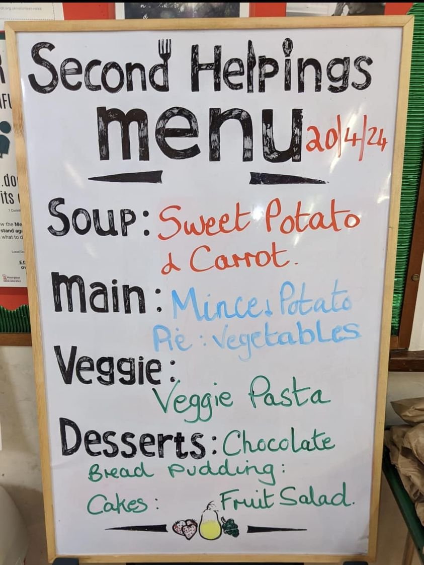 Our wonderful volunteers have prepared a delicious three course menu for you to enjoy today.
As ever it is pay as you feel so do join us for a tasty warming lunch.
We look forward to seeing you from 12pm today.