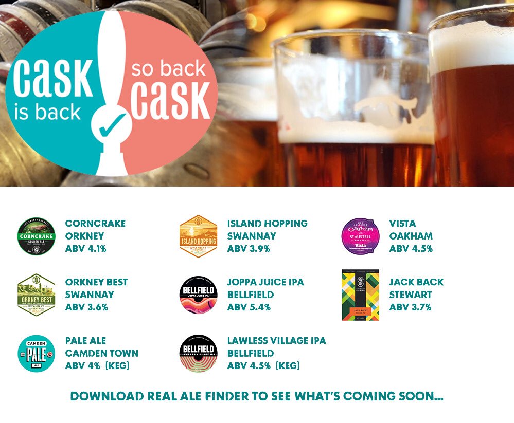 On the bar today!
Beer Board: bit.ly/37B0ERw
#CaskIsBack @orkneybrewery @SwannayBrewery @OakhamAles @TheBellfield @StewartBrewing @CamdenBrewery 
#RealAleFinder ⁦@CAMRA_Edinburgh⁩ ⁦@BeerEdinburgh⁩ ⁦@GoodBeerInEd⁩ #realale #cheers #craftbeer #edinburgh