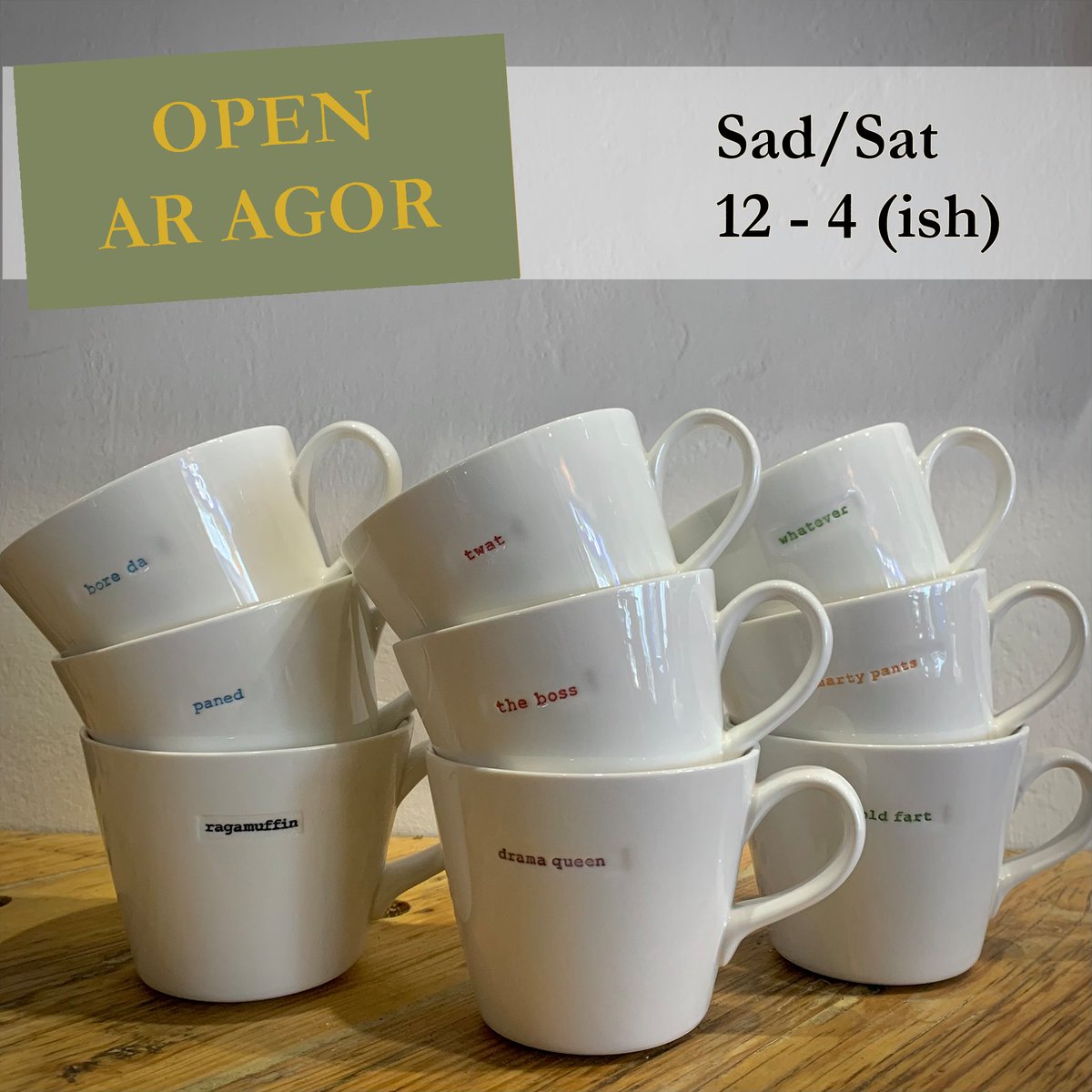 Love our range of Kieth Brymer Jones mugs,
which range from cheeky to downright rude 🤪

Open again 12-4pm on this beautiful bright day.

#Llanrwst #conwy #northwales #indieretail #boutique #homedecor #InteriorDesign #kiethbrymerjones