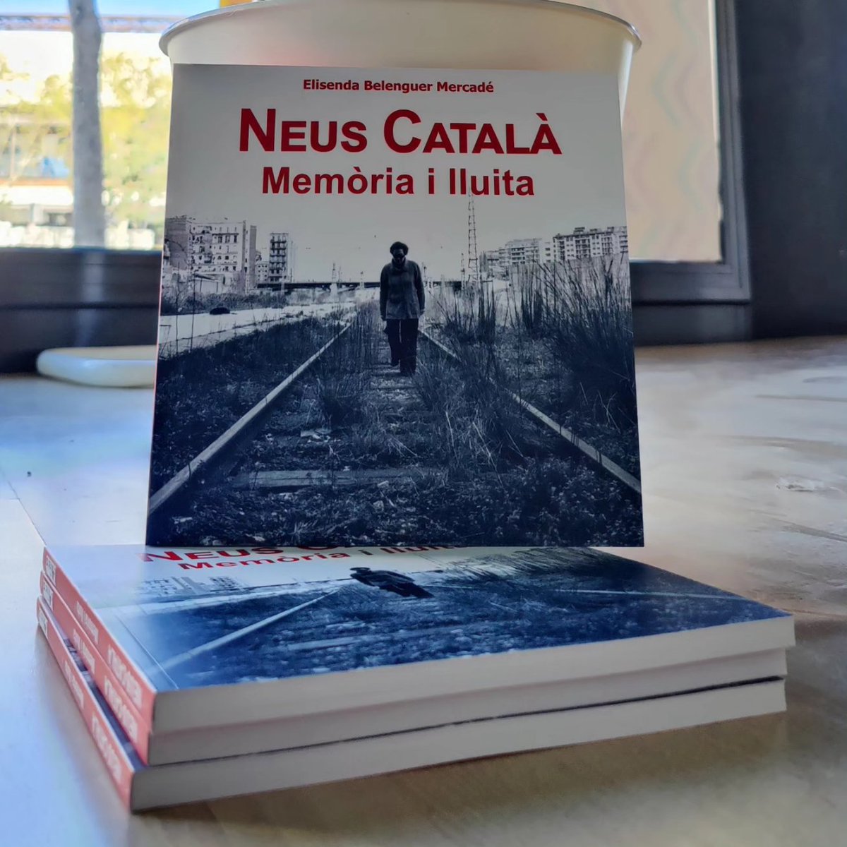 Ahir vam acompanyar als companys i les companyes d'@ehbildu en el seu tancament de campanya, i vam fer entrega de la biografia de la Neus Català a @ArnaldoOtegi i @PelloOtxandiano. Seguim compartint l'exemple i el llegat de la Neus arreu!