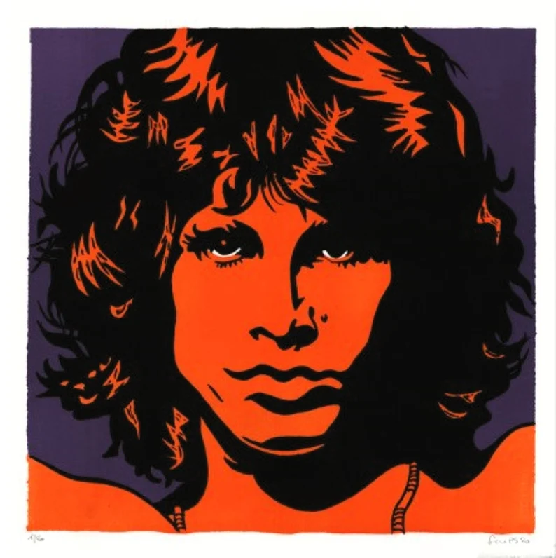 Original photo-lithograph signed and numbered, portrait of Jim Morrison, The Doors, Rock n' roll music #JimMorrison #music #RockNroll #art #wallartforsale #ElevateYourVibe  #homestyle  #walldecor #BuyintoArt  #WallArt #decoratingwithart 
Available here
marieartcollection.etsy.com/listing/168205…