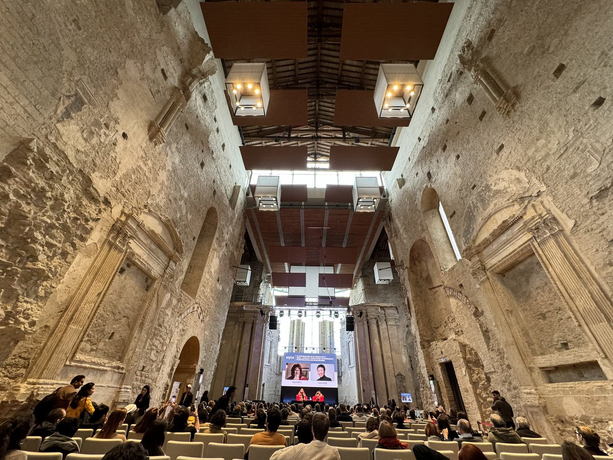 Heard at @Journalismfest #IJF24, Nobel laureate @mariaressa : “I feel Perugia is like alcoholics anonymous for journalists.”

Her message to journalists on comparison of today’s era to 1936: journalists can exponentially amplify voices, “when democracy becomes hardest…”

“We’re