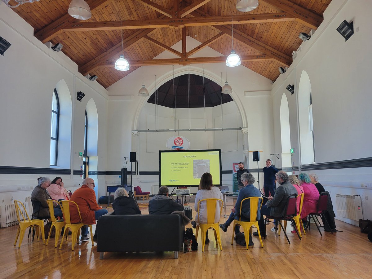 Delighted to welcome great people from across Newry, Mourne and Down to an info day about our @bfi initiative SPOTLIGHT which is focused on developing cinema activity across the local area. A beautiful morning in sunny country Down! #BFISPOTLIGHT #BFIFAN #COMMUNITYCINEMA