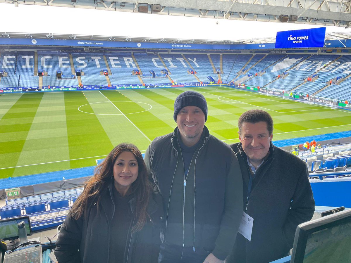 Ready to go with @ReshminTV @TheDeanAshton at Leicester v WBA @talkSPORT 12.30